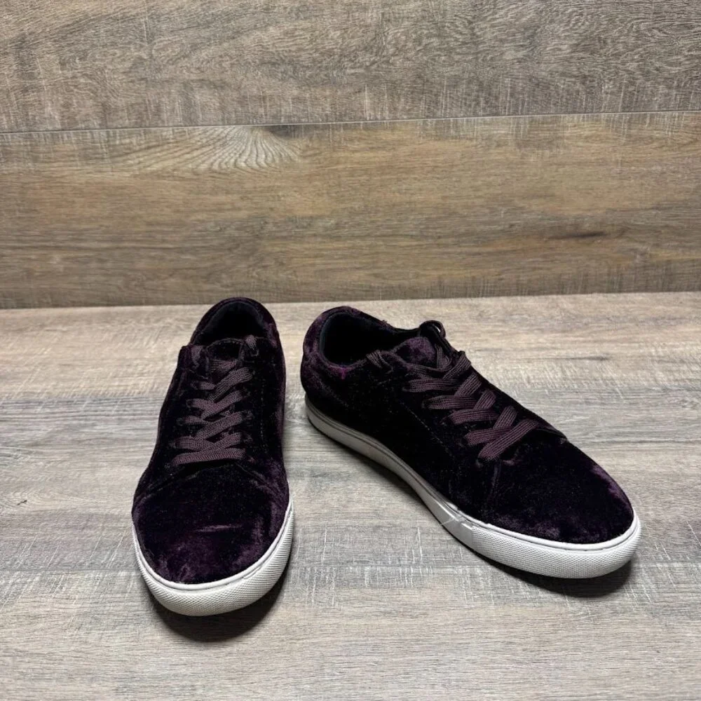 Kenneth Cole Marlow Purple Velvet Sneakers Women's Size 9 - Picture 6 of 7